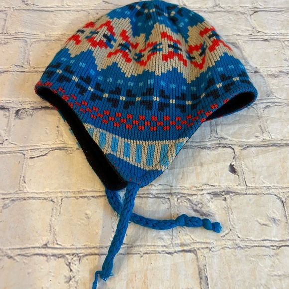 COLUMBIA MADE IN TAIWAN YOUTH SIZE 0/S BEANIE HAT BLUE MULTI COLORED - Picture 2 of 8